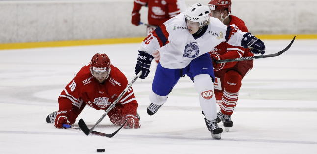 Ishockeygutta knuste Danmark