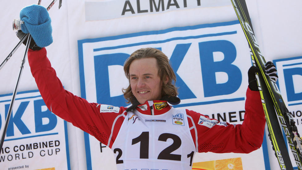 VANT- IGJEN:  Mikko Kokslien vant dagens kombinertrenn. Han vant ogs� rennet i l�rdag. Foto: AP Photo/Pavel Mikheyev