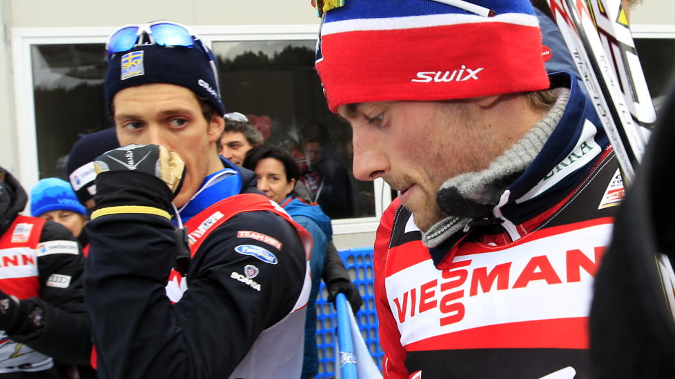 SKJ�NNER IKKE KONKURRENTENE: Marcus Hellner mener konkurrentene gj�r ting for lett for Petter Northug. 
Foto: Lise �serud / Scanpix