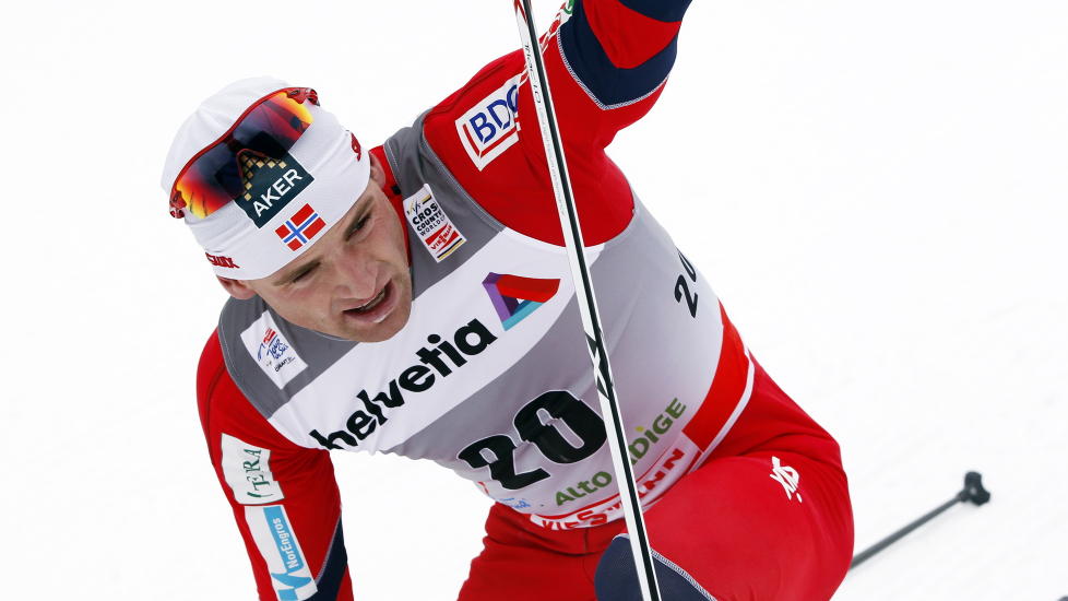 MARKERTE SEG I NOVE MESTO: Niklas Dyrhaug slo til med en sjetteplass p� 30-kilometeren i Nove Mesto l�rdag. Dagen etter ble han selv sl�tt - bokstavelig talt - av Kasakhstans Aleksej Poltoranin. 
Foto: Lise �serud / Scanpix