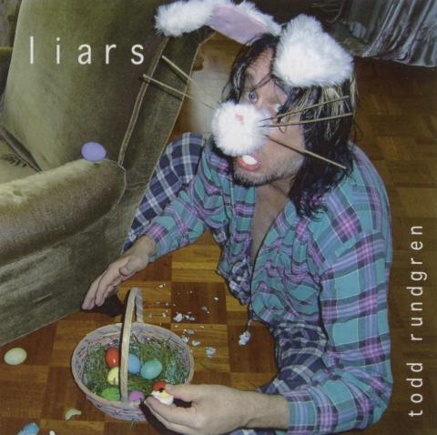 HUMOR: Todd Rundgren er ikke en artist som tar seg selv spesielt alvorlig. Her p� omslaget til albumet �Liars�.