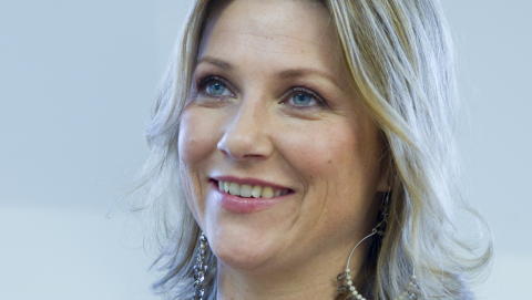 M�RTA LOUISE: Har m�ttet t�le mye kritikk for sitt engasjement i engleskolen. 
Foto: Berit Roald / Scanpix