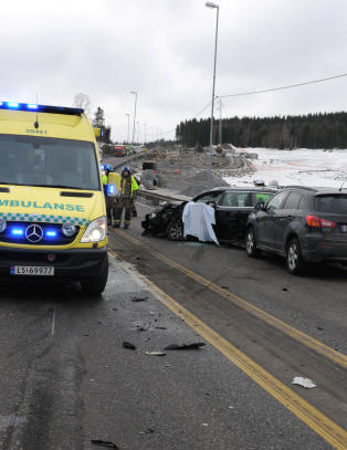 Alvorlig trafikkulykke p� E 18