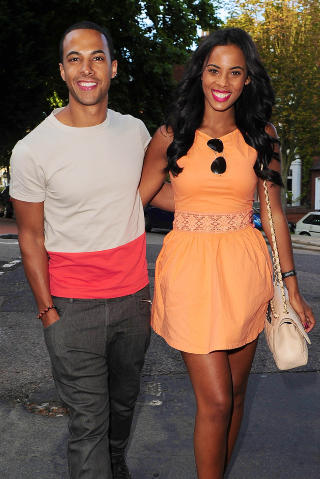 POP-PAR: Marcin Humes fra gruppa JLS og Rochelle Wiseman fra gruppa The Sundays. Foto: Stella Pictures