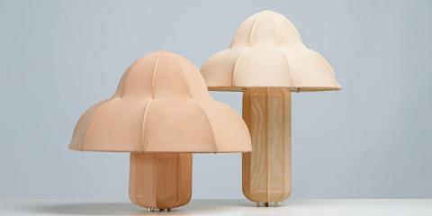 2 RAY LAMPS: Bordlampen designet av Kristine Five Melv�r finnes i to varianter. Foto: Erik Five Gunnerud