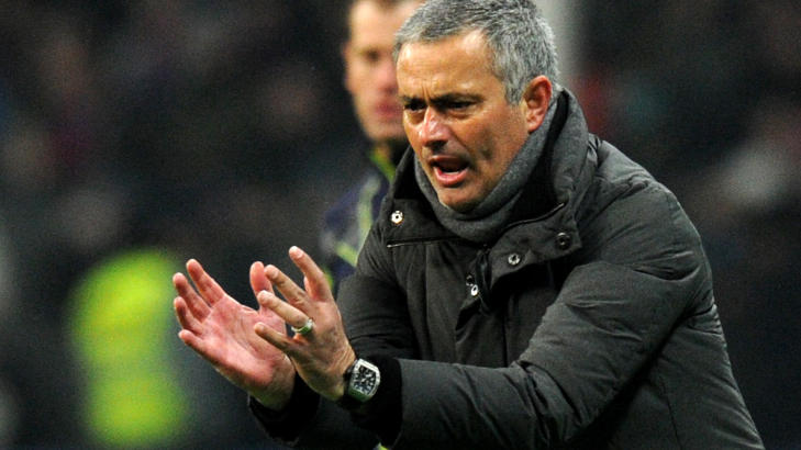 REAL-SJEF: Real Madrids Jose Mourinho. Foto:  AFP PHOTO/KIRILL KUDRYAVTSEV