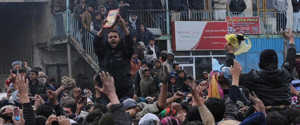 Voldsomme protester i Kabul etter koranbrenning