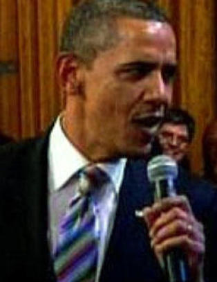 H�r Obama synge blues