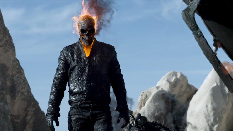 BRENNENDE ENGASJERT: Oscarvinner Nicolas Cage blir utspilt av spesialeffektene i �Ghost Rider 2�.