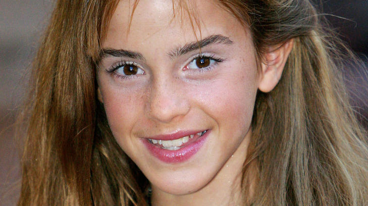 S�T OG USKYLDIG: Emma Watson som 12-�ring for ti �r siden. Foto: Michael Crabtree / Reuters / Scanpix