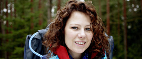 Trine Rein fikk villmarkstips fra kj�resten Lars Monsen f�r �71 grader nord�