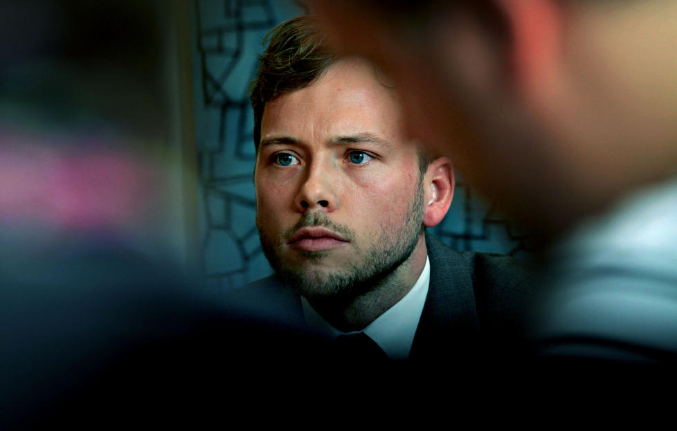 TR�BBEL: Audun Lysbakken - som selv er i hardt v�r - har en voldsom jobb � gj�re som p�troppende SV-leder. Foto: Jacques Hvistendahl / Dagbladet