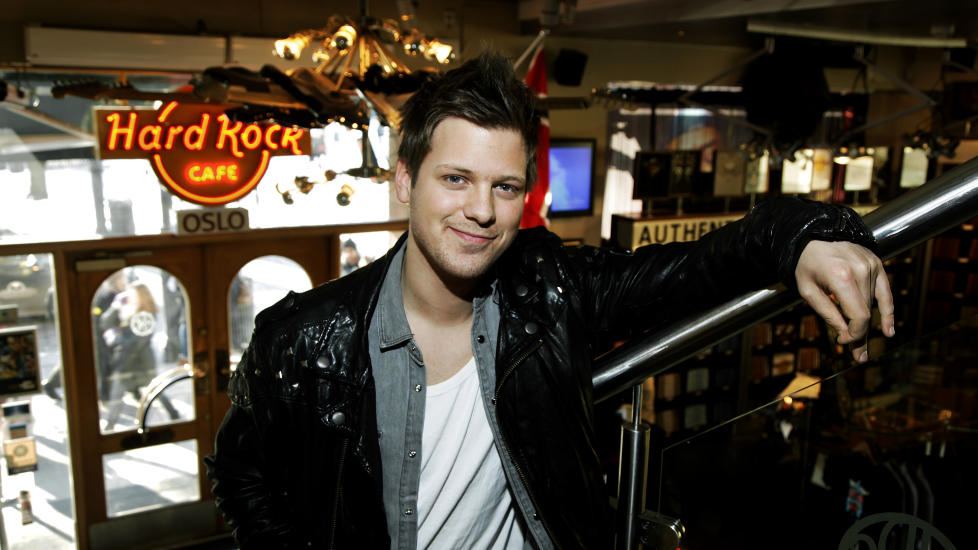 L�TSKRIVER: Aleksander Withs bidrag i Melodifestivalen ble i kveld stemt videre. 
Foto: Steinar Buholm / Dagbladet.