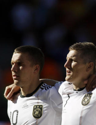 Schweinsteiger, Podolski Mertesacker, Götze og Lahm