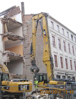 Her ble arbeidet stanset umiddelbart