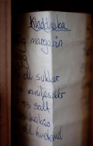 Kladdekake: Andrine ville bli konditor. Kladdekake: Andrine ville bli konditor.