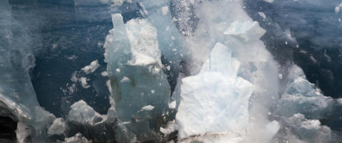 Her kollapser isbreen