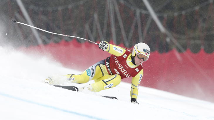 ENDELIG: Kjetil Jansrud kjørte et suverent super-G-renn på Kvitfjell og tok sin første verdenscupseier etter stang ut i de to foregående rennene.Foto: Stian Lysberg Solum / Scanpix ENDELIG: Kjetil Jansrud kjørte et suverent super-G-renn på Kvitfjell og tok sin første verdenscupseier etter stang ut i de to foregående rennene.Foto: Stian Lysberg Solum / Scanpix