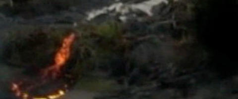 - Det begynte � se ut som m�nens overflate her