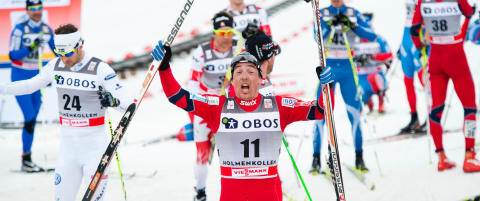 R�nning vant femmila i Holmenkollen