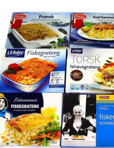 Mange fiskegratenger inneholder sv�rt lite fisk