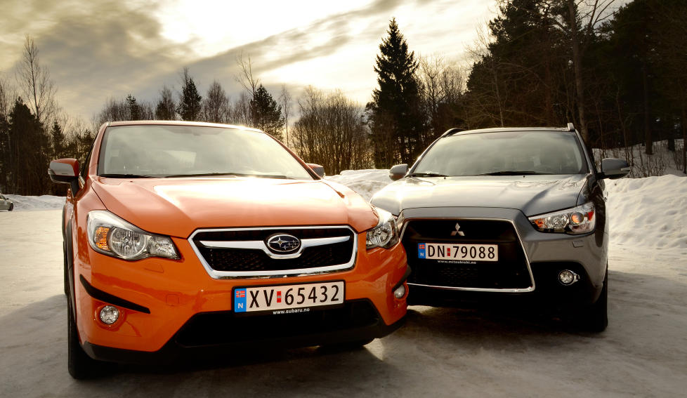 STORSELGERNE: Mitsubishi ASX har solgt som varmt hvetebr�d helt siden den ble lansert. Til n� har 800 nordmenn kj�pt Subarus konkurrent XV - 600 av dem usett. Foto: ANDREAS HANDELAND