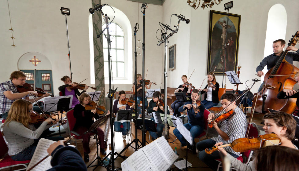 VINYLINNSPILLING: Trondheimsolistene i Selbu kirke. Foto: 2L