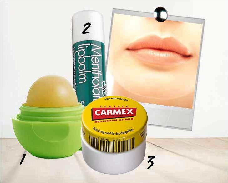 FAVORITTLEPPEPOMADE: Her er v�re favoritter, - alle til en s� billig penge a' gitt! Eos, Mentholatum og Carmex er alle gode kj�p. FOTO: Bulls og produsentene
