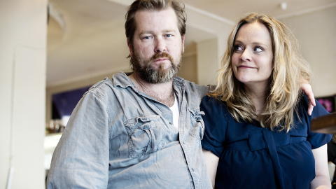 Buisness and Pleasure: Skuespillerparet Fridtjov S�heim og kona Henriette Steenstrup har samarbeidet om blant annet humor-serien �N�rje�. Foto: Melisa Fajkovic