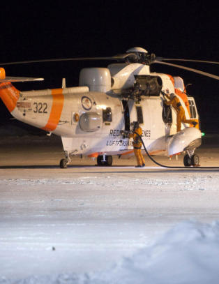 Norske Sea King-helikoptre må snu på grunn av uvær