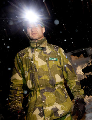 - Det bl�ser og driver, og man ser ingenting