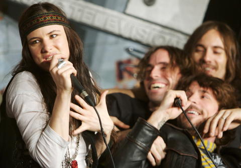 ROCKER: I flere �r har bandet Juliette & The Licks hatt prioritet for Lewis. Her p� MTV Europe Music Awards i 2006. Foto: Eirik Helland Urke / Dagbladet