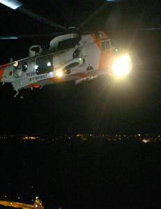 Norsk helikopter søker med termisk kamera
