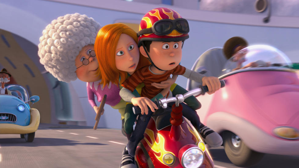 FULL GASS: Ted, Audrey og bestemor er p� naturens side i �Lorax &mdash; skogens vokter�.
