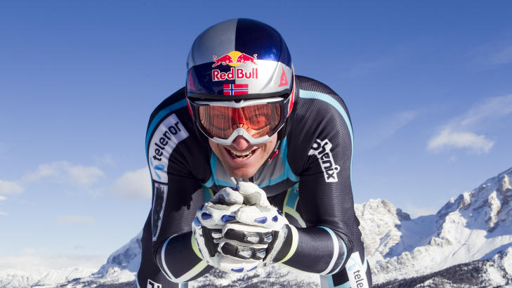 SPONSES AV RED BULL:
Alpinist Aksel Lund Svindal.
Foto: Heiko Junge / Scanpix