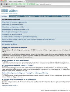 Altinn er �pnet igjen