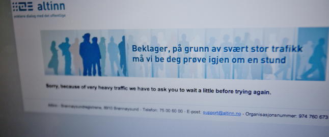 Du får ikke sjekket selvangivelsen i dag