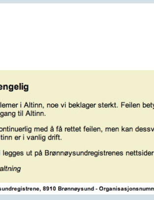Altinn testes fortsatt