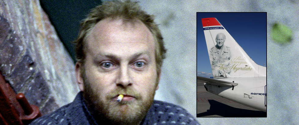 Nekter Jokke-bilder på Norwegian-fly