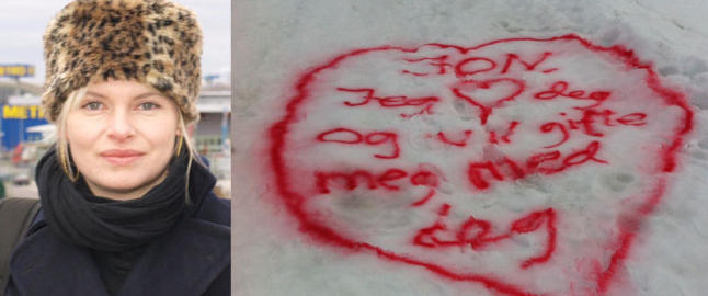 - Jon, vil du gifte deg med meg?