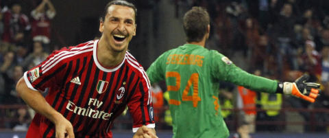 Zlatan med praktscoring da Milan slo Roma