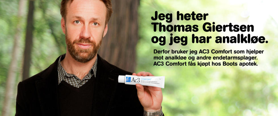 - Jeg heter Thomas Giertsen og jeg har analkløe