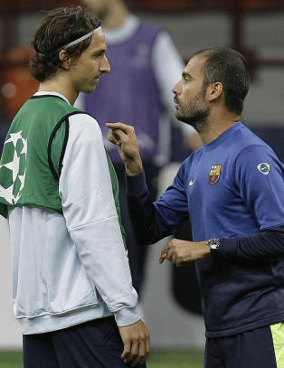 Zlatan vet ikke om han vil ta Guardiola i h�nda