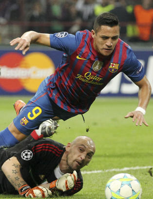 Her f�ler Barcelona seg snytt for straffe mot Milan