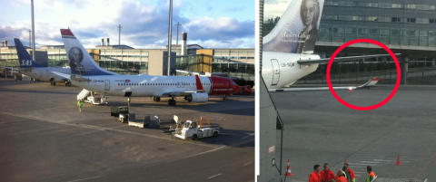 To flykollisjoner p� Gardermoen i kveld