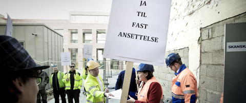 Rasende demonstranter møtte arbeidsminister med taktfaste rop:
- Veto, veto, veto