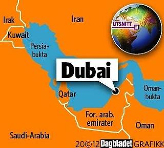 DUBAI: Her ligger Dubai. Grafikk: KJELL ERIK BERG DUBAI: Her ligger Dubai. Grafikk: KJELL ERIK BERG