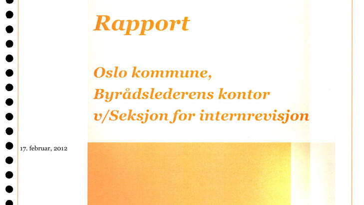 NY RAPPORT: En ny rapport fra PricewaterhouseCoopers (PWC) fast at Oslo kommune mangler kontroll på lønns- og arbeidsforhold i bedriften. NY RAPPORT: En ny rapport fra PricewaterhouseCoopers (PWC) fast at Oslo kommune mangler kontroll på lønns- og arbeidsforhold i bedriften.
