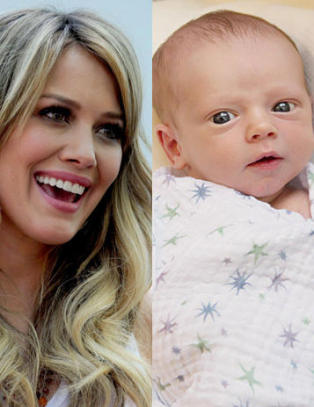 Hilary Duff viser fram s�nnen for f�rste gang