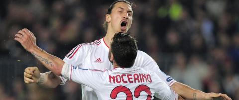 Zlatan skadet h�nda da han ga Nocerino �high five�